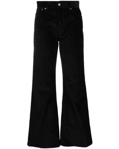 Dondup High-waist Corduroy Flared Pants - Black