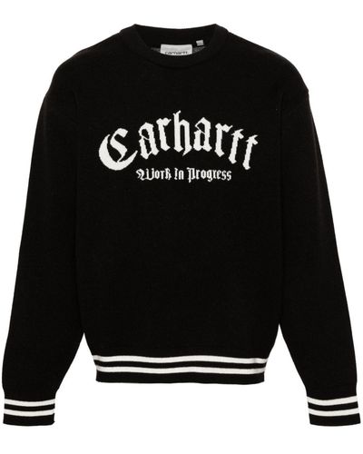 Carhartt Logo Nylon Sweater - Black