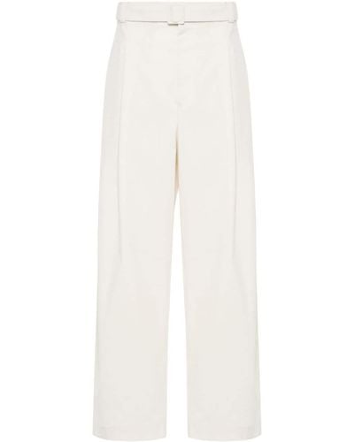 Emporio Armani Wide-leg Trousers - White