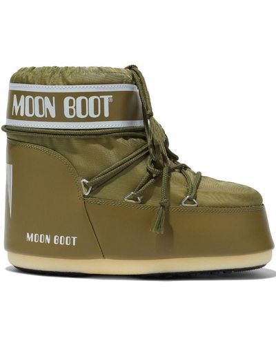 Moon Boot Icon Low Nylon Snow Boots - Green