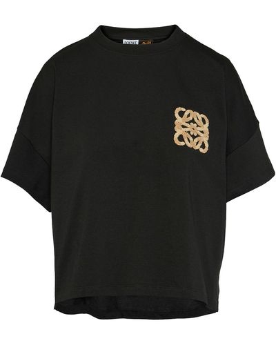Loewe-Paulas Ibiza Boxy Fit Cotton T-shirt - Black