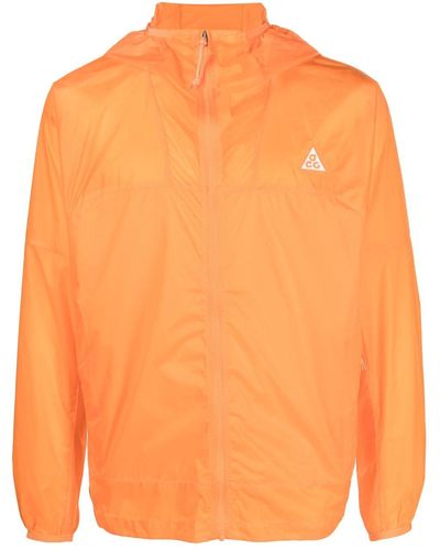 Nike Acg Cinder Cone Windproof Jacket Bright Mandarin - Orange