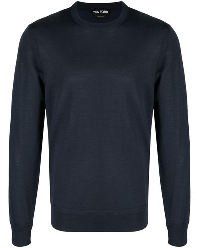 Tom Ford Wool Blend Sweater - Blue
