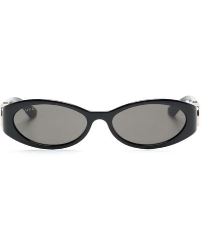 Gucci Oval-frame Sunglasses - Gray