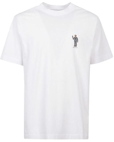 Edmmond Studios Printed Cotton T-Shirt - White