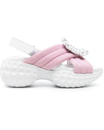Roger Vivier Viv' Run Light Sandals - Pink
