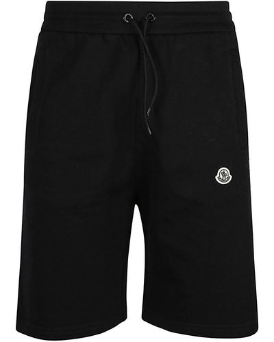 Moncler Genius Bermuda Shorts In Cotton - Black