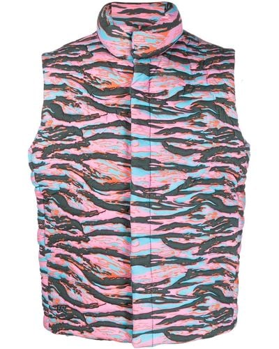 ERL Waistcoat With All-over Print - Blue