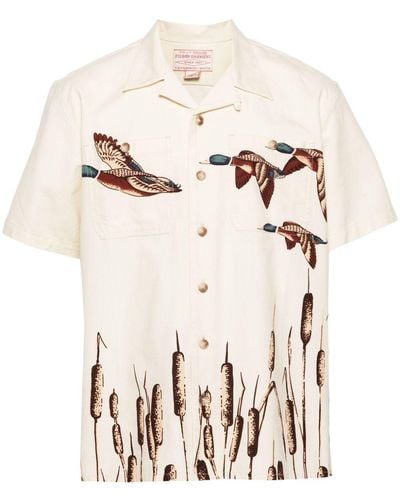 Filson Mallard-print Cotton Shirt - Natural