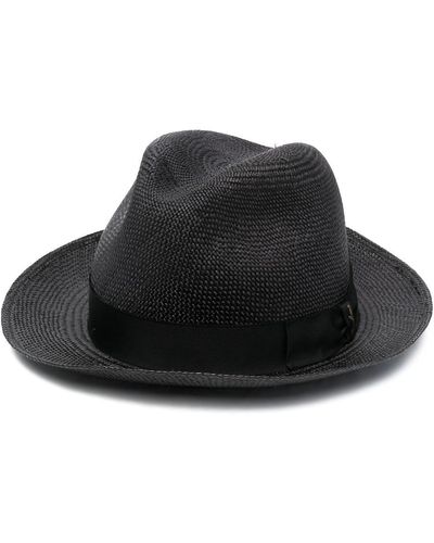 Borsalino Panama Straw Hat - Black