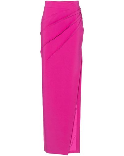 Genny Crystal-embellished Midi Skirt - Pink