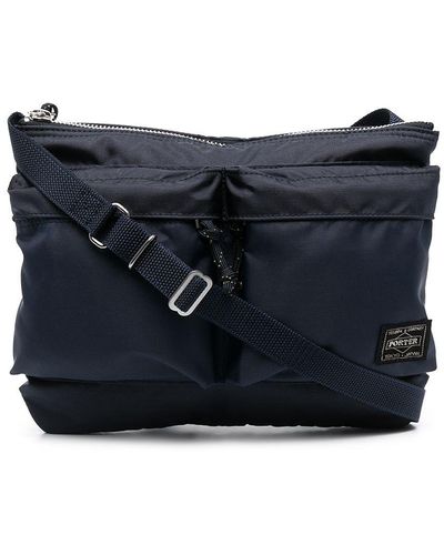 Porter-Yoshida and Co Force Nylon Shoulder Bag - Blue