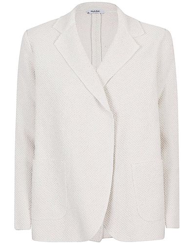 Base London Cotton And Linen Blend Jacket - White