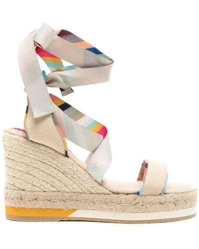 Paul Smith Wedge Sandals - Natural