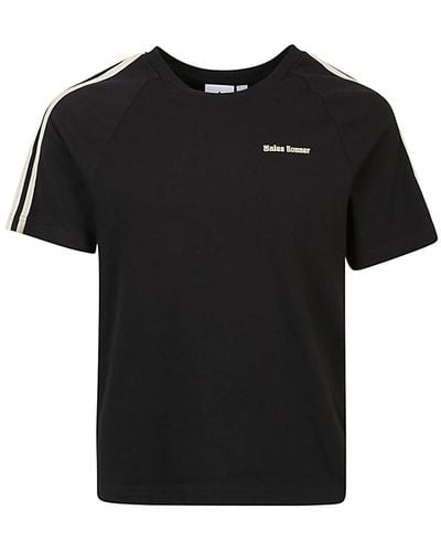 Adidas by Wales Bonner T-shirt In Cotone Organico Con Logo - Nero