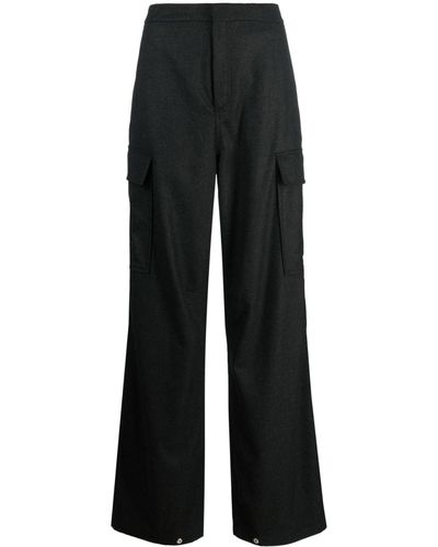 Filippa K Flannel Cargo Trousers - Black