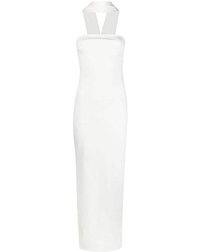 Solace London Amari Midi Dress - White