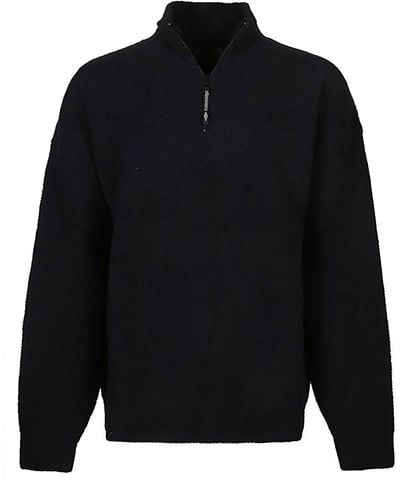 Balenciaga Sweater With Logo - Blue