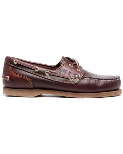 Timberland Loafer With Logo - Brown