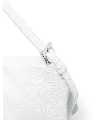 BY FAR 'dulce' Lizard Embossed Shoulder Bag In Leather Woman - White