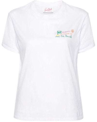Mc2 Saint Barth T-shirt With Logo - White