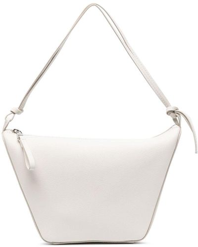 Loewe Borsa Hammock Hobo Mini In Pelle - Bianco