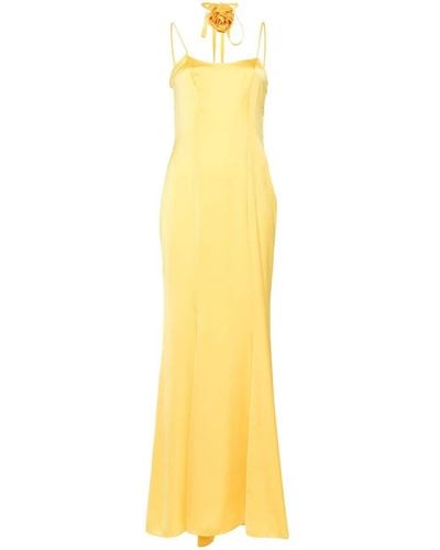 Blugirl Blumarine Dress With Logo - Yellow