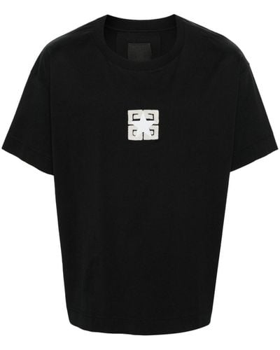Givenchy 4G-Motif Cotton T-Shirt - Black