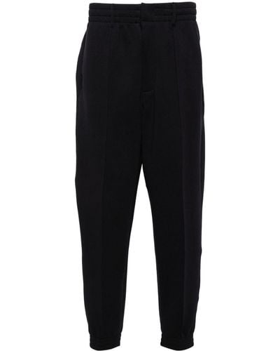 Emporio Armani Cotton Trousers - Black
