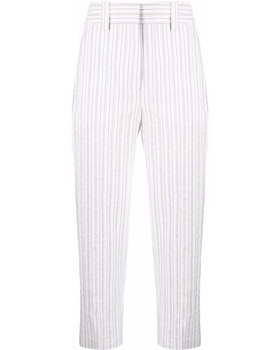 Erika Cavallini Semi Couture Semi-couture Pants Grey - White