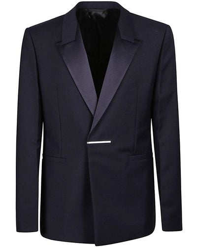 Givenchy Single-breasted Wool-blend Blazer - Blue