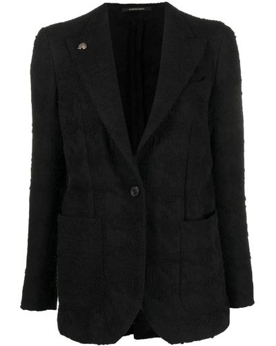 Gabriele Pasini Cotton Single Breasted Jacket - Black