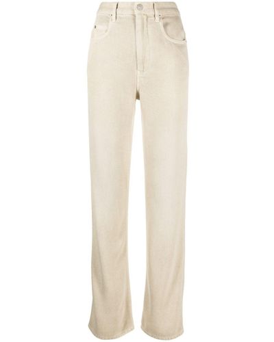 Isabel Marant High-waisted Straight-leg Jeans - Natural