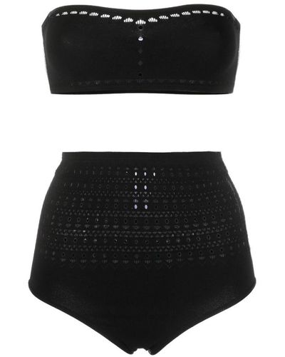 Alaïa Iconic Vienna Bikini Set - Black