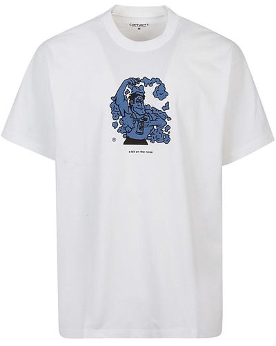 Carhartt T-shirt In Cotone Organico - Bianco