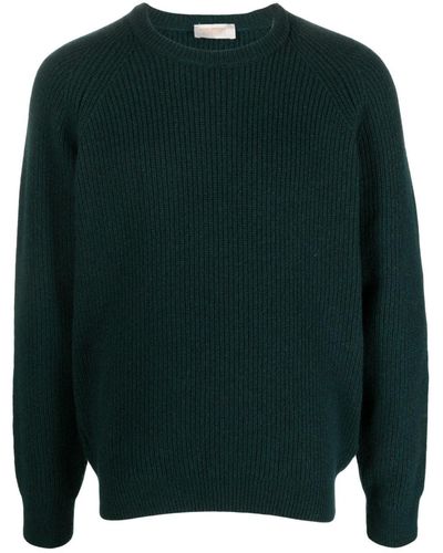 John Smedley Upson Ribbed-knit Sweatshirt - Green