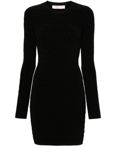 Valentino Toile Iconographe Short Dress - Black