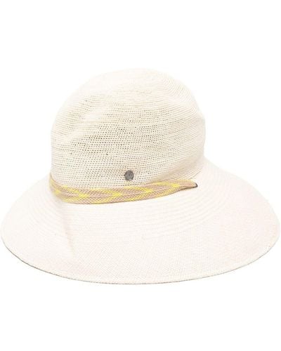 Maison Michel Hats Beige - White