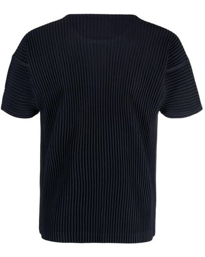Homme Plissé Issey Miyake Fully-pleated Plissé T-shirt - Black