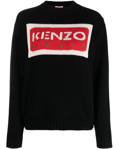 KENZO Paris Wool Sweater - Black