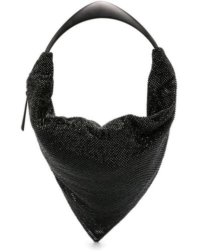 Benedetta Bruzziches Ursolina Rhinestone-embellished Shoulder Bag - Black