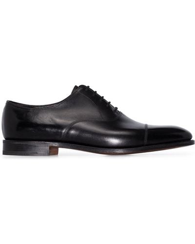 John Lobb City Ii Leather Oxford Shoes - Black
