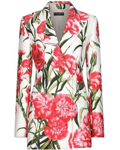 Dolce & Gabbana Printed Blazer Jacket - Multicolour