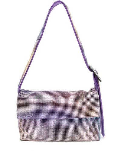 Benedetta Bruzziches Vitty La Mignon Crystal-embellished Mini Bag - Purple