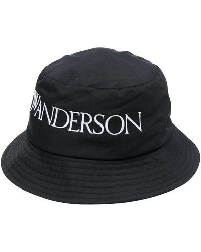 JW Anderson Cappello bucket con ricamo - Nero