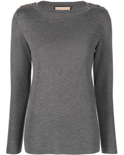 Gucci Cashmere Crewneck Sweater - Gray