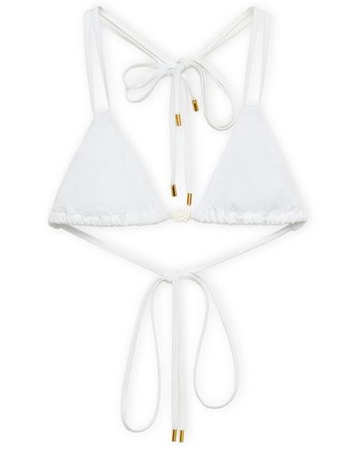 Loewe-Paulas Ibiza Triangle Bikini Top - White