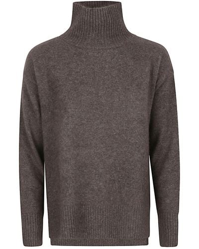 C.t. Plage Wool High-neck Sweater - Gray