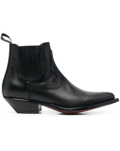 Sonora Boots Hidalgo Ankle Leather Boot - Black