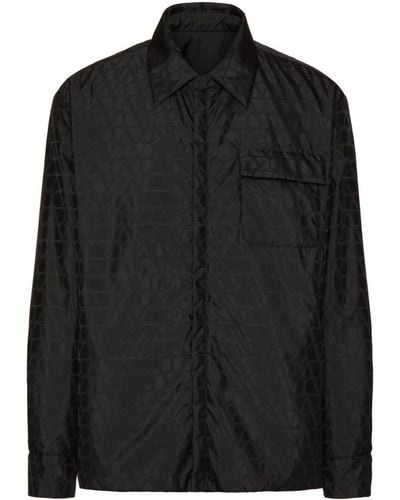 Valentino Toile Iconographe Nylon Padded Jacket - Black